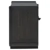 Coaster Fine Furniture 222492 Leandro - 2-Drawer LED Nightstand With USB - Burnished Black