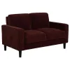 Coaster Fine Furniture 511211-S2 Ruth - 2 Piece Fabric Upholstered Track Arm Sofa - Rust Red