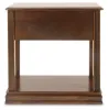 Ashley Furniture T007-527 Breegin - Chair Side End Table - Removable Tray - Brown