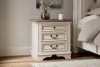 Ashley Furniture B743-93 Realyn - Three Drawer Night Stand - White / Brown / Beige