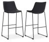 Ashley Furniture D372-630 Ashley Furniture D372-630 Centiar - Tall UPH Barstool (Set of 2) - Black