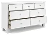 Ashley Furniture B680-31 Fortman - Dresser - White