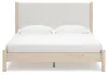 Ashley Furniture B2615B7 Ashley Furniture B2615B7 Cadmori - King Upholstered Panel Bed - Two-tone