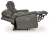 Ashley Furniture PCU1200018 Bleckley - Power Reclining Loveseat With Console / Adjustable Headrest - Anchor