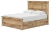 Ashley Furniture PCB1170B8 Ashley Furniture PCB1170B8 Makidern - Queen Panel Storage Bed With 2 Under Bed Storage Units - Tan