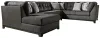 Ashley Furniture 67622S1 Reidshire - Left Arm Facing Corner Chaise 3 Pc Sectional - Steel