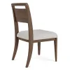 Riverside Furniture 43457 Delia - Wood Back Side Chair (Set of 2) - Nouveau Walnut / Beige
