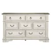 Liberty Furniture 520-BR31 Abbey Park - 7 Drawer Dresser - Antique White