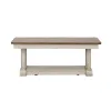 Liberty Furniture 652-OT1010 Farmhouse Reimagined - Rectangular Cocktail Table - Antique White / Chestnut Tops