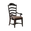 Liberty Furniture 297-C2001A Liberty Furniture 297-C2001A Paradise Valley - Upholstered Ladder Back Arm Chair - Saddle Brown