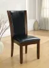 Furniture of America CM3710SC-2PK Manhattan - Side Chair (Set of 2) - Dark Cherry / Brown