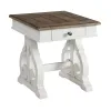 Intercon DK-TA-2224-RFO-C Intercon DK-TA-2224-RFO-C Drake - End Table - Rustic White / French Oak