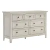 Intercon SM-BR-4307-RWH-C San Mateo Youth - Dresser - Rustic White