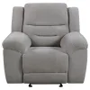 Coaster Fine Furniture 602553 Gilson - Chenille Upholstered Reclining Glider Recliner - Gray
