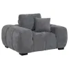 Coaster Fine Furniture 509967 Octavia - Upholstered Track Arm Accent Chair - Charcoal Gray