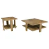 Coaster Fine Furniture 707718-S2 Dawn - 2 Piece Round Coffee And End Table Set - Mango Brown