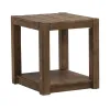 Liberty Furniture 449-OT1021 Liberty Furniture 449-OT1021 Broadmore - Square Chairside Table - Cobblestone Brown