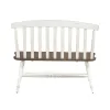 Liberty Furniture 741-C9000B Al Fresco - Slat Back Bench - Graphite & Whitestone