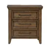Liberty Furniture 930-BR61 Carolina Park - Nightstand With Charging Station - Amber Brown