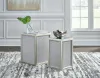 Ashley Furniture T957-16 Traleena - Nesting End Tables (Set of 2) - Silver Finish