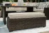 Ashley Furniture P465-822 Brook Ranch - Sofa Sectional, Bench With Cushion (Set of 3) - Brown
