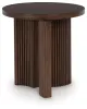 Ashley Furniture T689-6 Korestone - Round End Table - Dark Brown