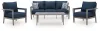 Ashley Furniture P275-081 Gali - Sofa / Chairs / Table Set (Set of 4) - Gray / Blue