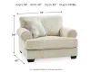 Ashley Furniture 96205/23/14 Monaghan - 2 Pc. - Chair and a Half with Ottoman - Sandstone