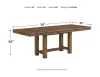 Ashley Furniture D631/45/01(6)/60 Ashley Furniture D631/45/01(6)/60 Moriville - 8 Pc. - Extension Table, 6 Side Chairs, Server - Dark Gray