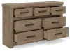 Ashley Furniture PCB2844-31 Oliandon - Seven Drawer Dresser - Light Brown