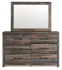 Ashley Furniture B211B1 Ashley Furniture B211B1 Drystan - Dresser, Mirror - Brown / Beige