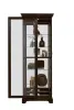 Pulaski Furniture 21459 PFC Curios - Locking Slide Door 5 Shelf Curio Cabinet - Deep Cherry Brown