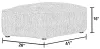 Jackson Furniture Industries 220610-1760/11 Bankside - Ottoman - Oyster