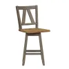Liberty Furniture 62-CD-5GTS Lindsey Farm - 5 Piece Gathering Table Set - Gray & Sandstone