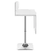 CoasterEssence 100193 Alameda - Adjustable Bar Stool - White And Chrome