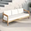 New Classic G5511-23-WHT Wesley - Patio Sofa With Cushions - White