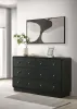Coaster Fine Furniture 223663 Cavelle - 6-Drawer Dresser Cabinet - Black