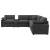 Coaster Fine Furniture 609530P-SETA Collins - 7 Piece Modular Power Reclining Sectional - Dark Gray