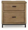 Benchcraft® B622-92 Tomtyn - Two Drawer Night Stand - Light Brown