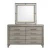 New Classic 00-B1248-DM New Classic 00-B1248-DM Lennox - Dresser & Mirror - Gray / Silver