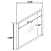 Coaster Fine Furniture 225074 Gracemont - Dresser Mirror - White