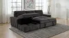 Coaster Fine Furniture 500349B1 Pastrana - LAF Chaise With 1 Piece Pillow, Box 2 of 2 - Charcoal Gray