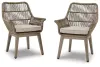 Ashley Furniture P399-601A Beach Front - Arm Chair With Cushion (Set of 2) - Beige