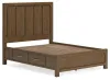 Ashley Furniture B974/31/36/57/54/50/97S Ashley Furniture B974/31/36/57/54/50/97S Cabalynn - 6 Pc. - Dresser, Mirror, Queen Panel Bed With Storage - Light Brown