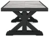 Ashley Furniture P792-701 Beachcroft - Rectangular Cocktail Table - Black / Light Gray