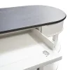 Liberty Furniture 417-HOJ-LSD Allyson Park - L Shaped Desk With Hutch - Wirebrushed White / Charcoal