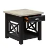 Liberty Furniture 422-OT1022 Heatherbrook - Drawer End Table - Charcoal & Ash