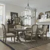 Liberty Furniture 615-DR-O7TRS Americana Farmhouse - 7 Piece Trestle Table Set - Light Brown & Beige