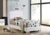 CoasterEssence 203500T Felicity - Wood Twin LED Panel Bed - White High Gloss