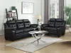 CoasterEveryday 506551-S2 Finley - 2 Piece Upholstered Padded Arm Tufted Sofa Set - Black